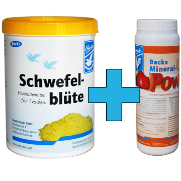 Backs Schwefelblüte 600g:+Backs Mineral-Power 1kg,