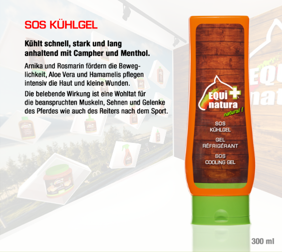 SOS Kühlgel Equi+natura Muskeln, Sehnen und Gelenke des Pferdes