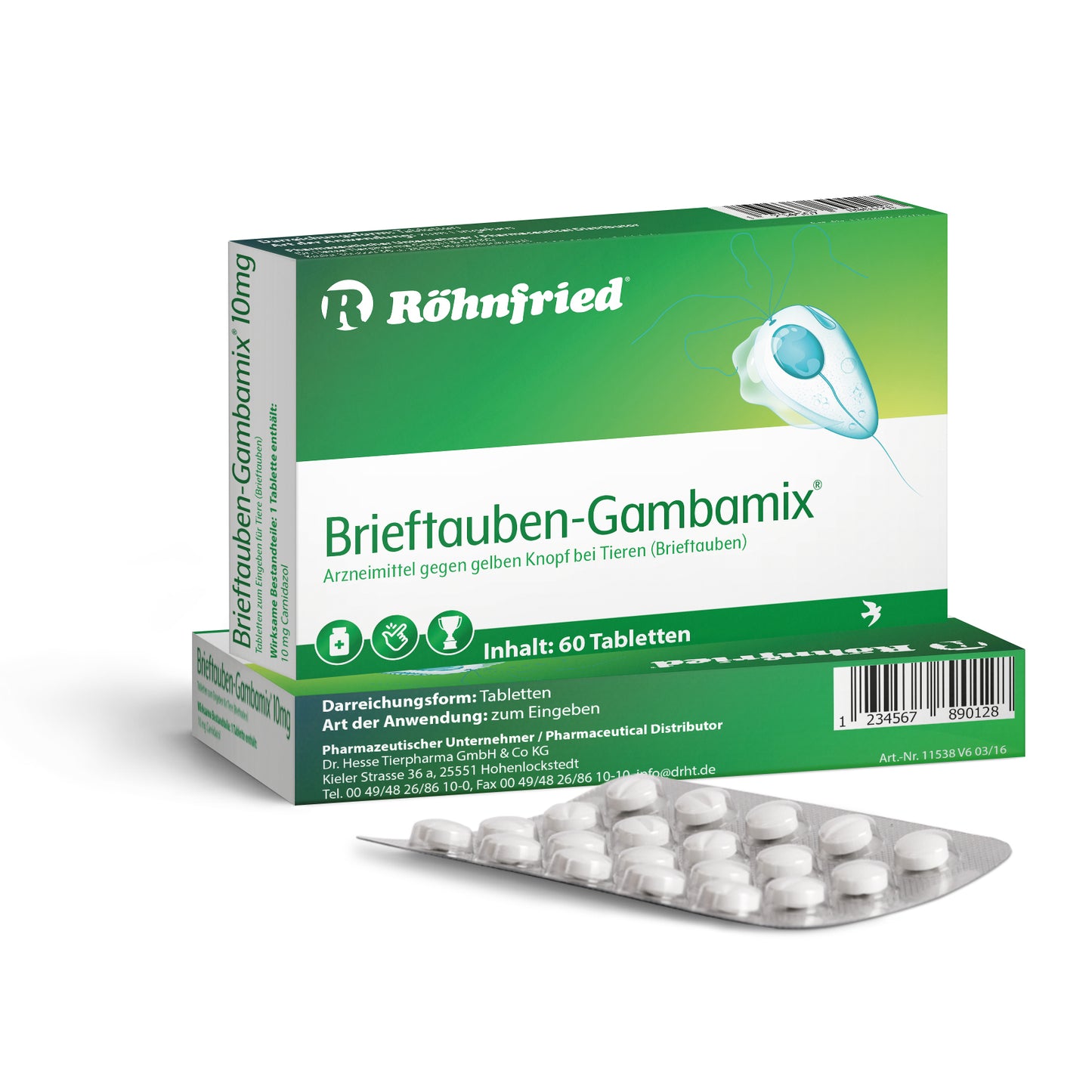 Brieftauben-Gambamix – 60 Tabletten