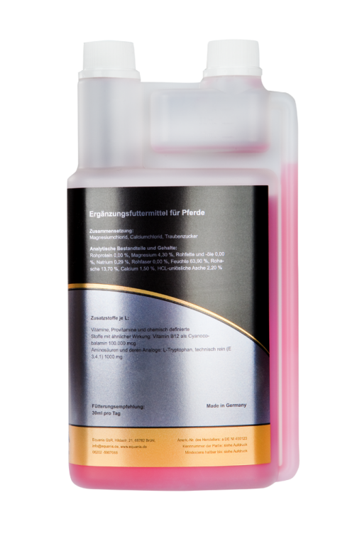 RelaxActive – Flüssiges Magnesium für Pferde mit B12 und L-Tryptophan