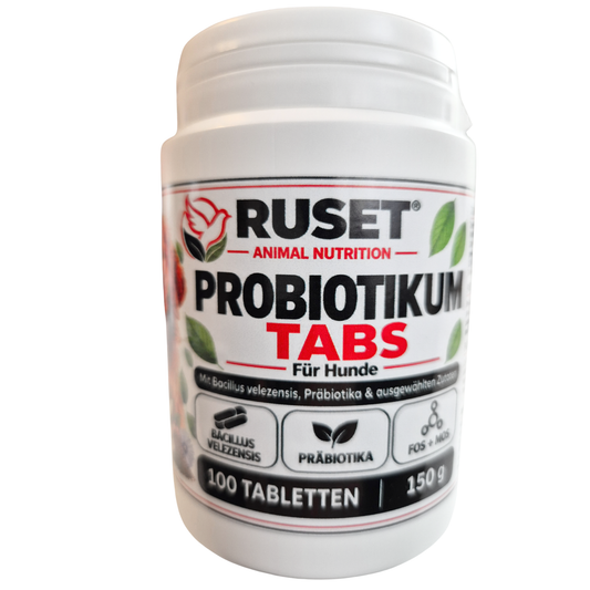 RUSET Probioticum Tabs für Hunde – 100 Tabletten, 150 g