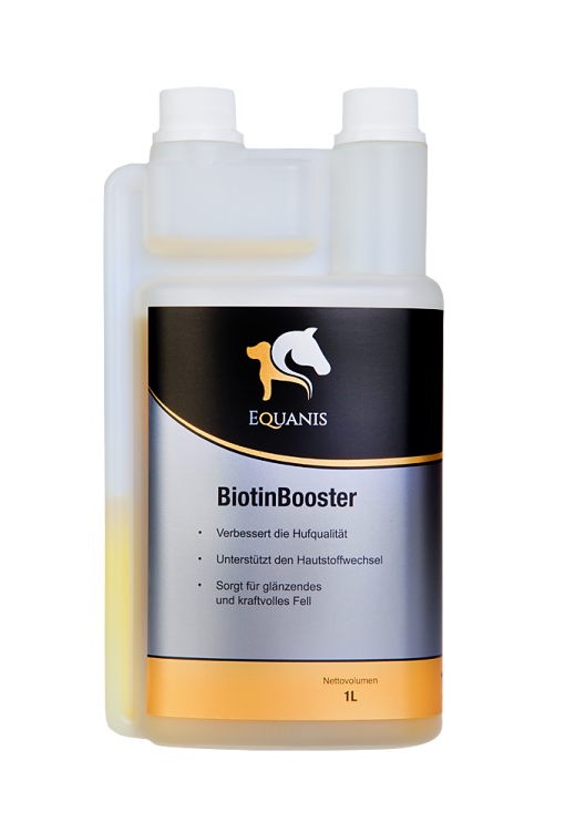 BiotinBooster – Hochwertiges Biotin für Pferde. Unterstützt den Fellwechsel
